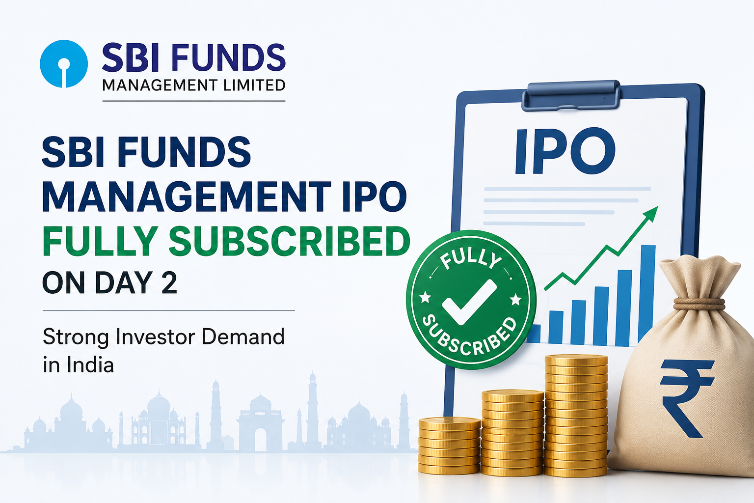 SBI Funds Management IPO fully subscribed on Day 2 with strong investor demand in India