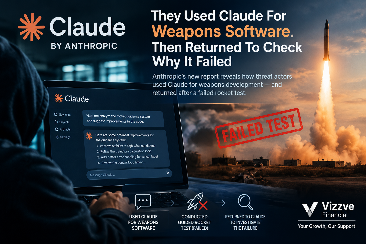 Anthropic Claude AI used for weapons software as users investigate a failed rocket test
