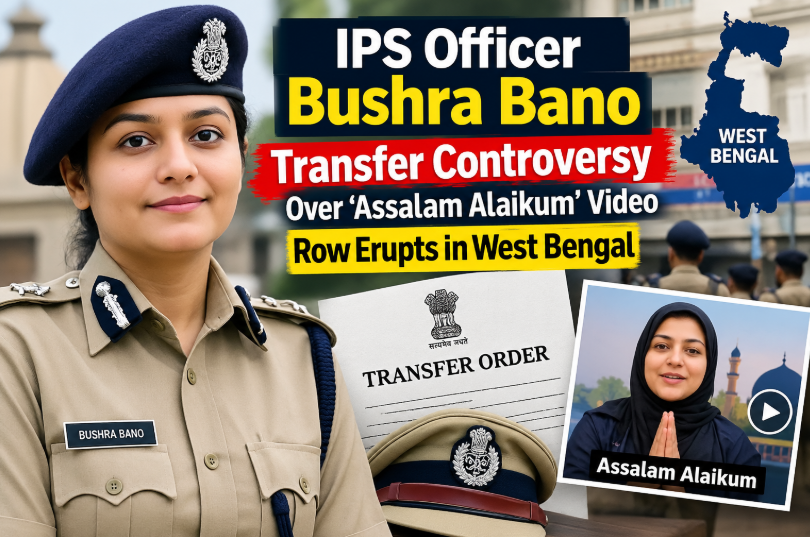 IPS officer Bushra Bano transfer controversy in West Bengal over Assalam Alaikum video