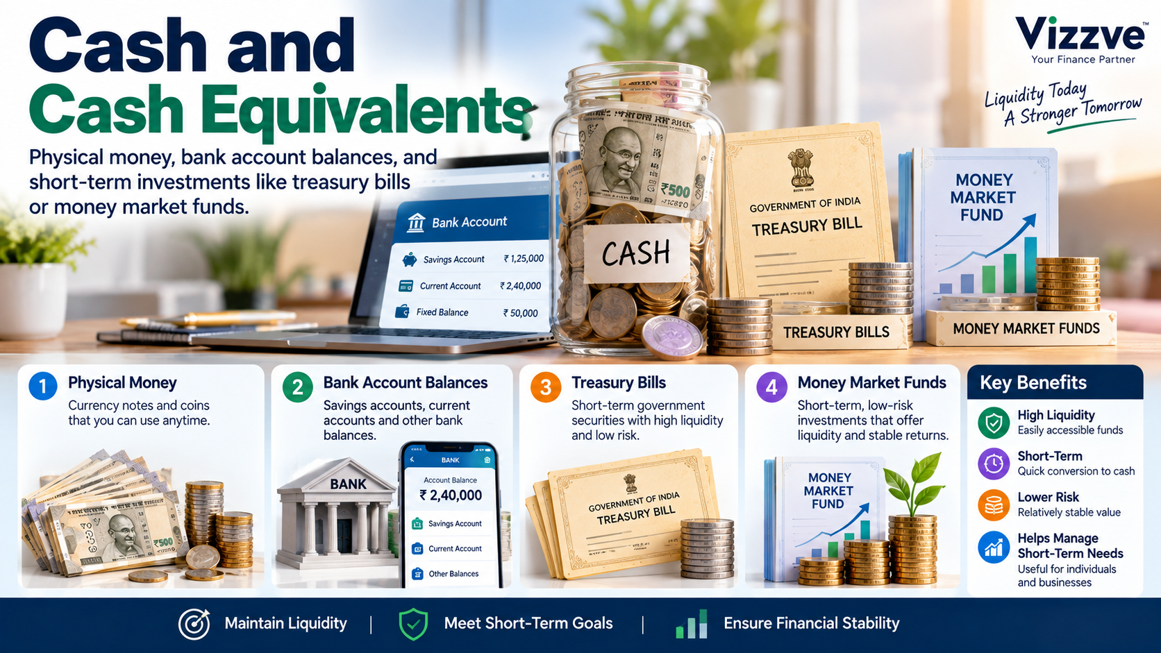 Cash and Cash Equivalents: Meaning, Types, Examples & Importance