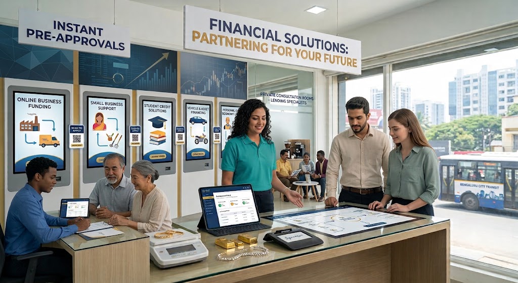 Lending in banking in India showing digital loans, bank credit, financial services and Vizzve Financial loan support