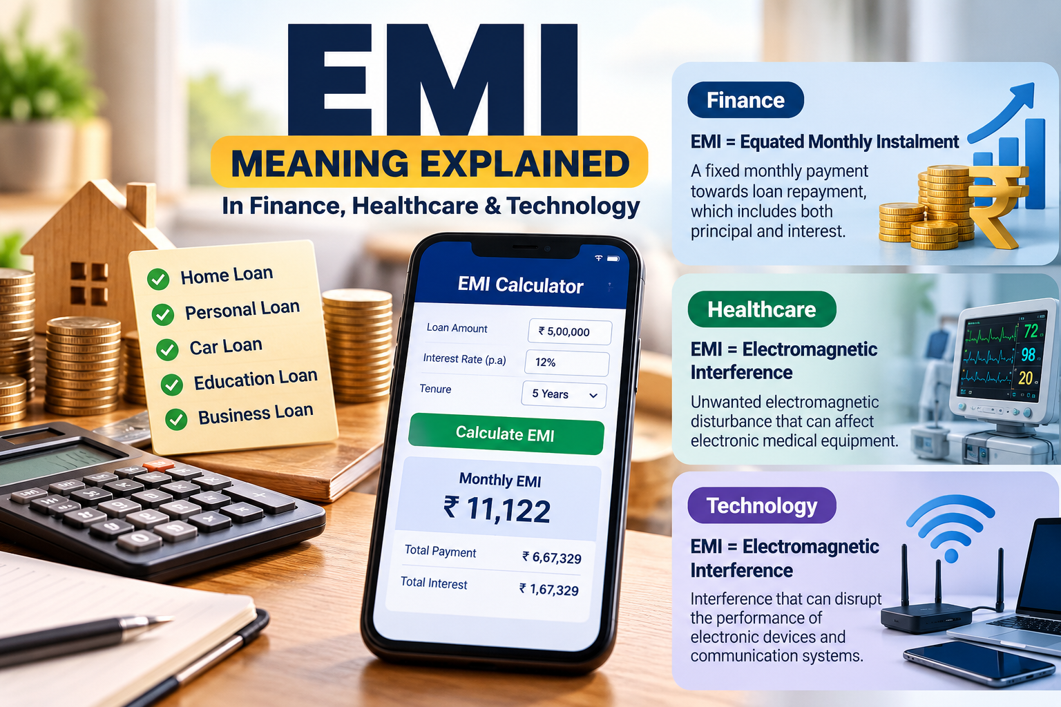 EMI Meaning Explained: What Is EMI and How Does It Work?