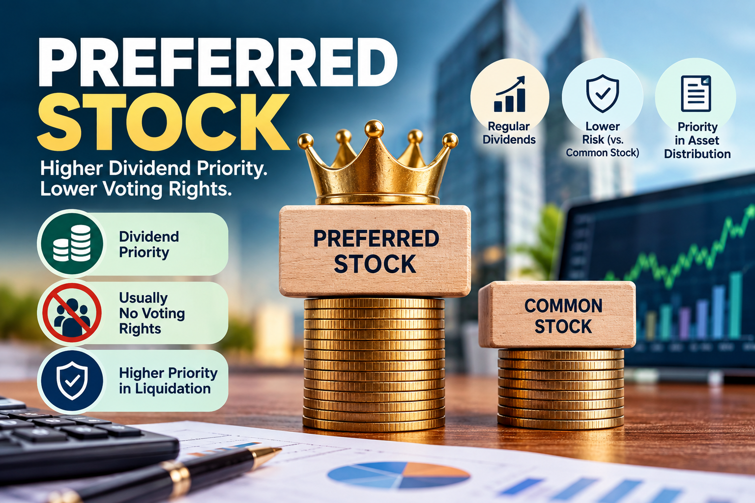 Preferred Stock vs Common Stock: Key Differences Explained