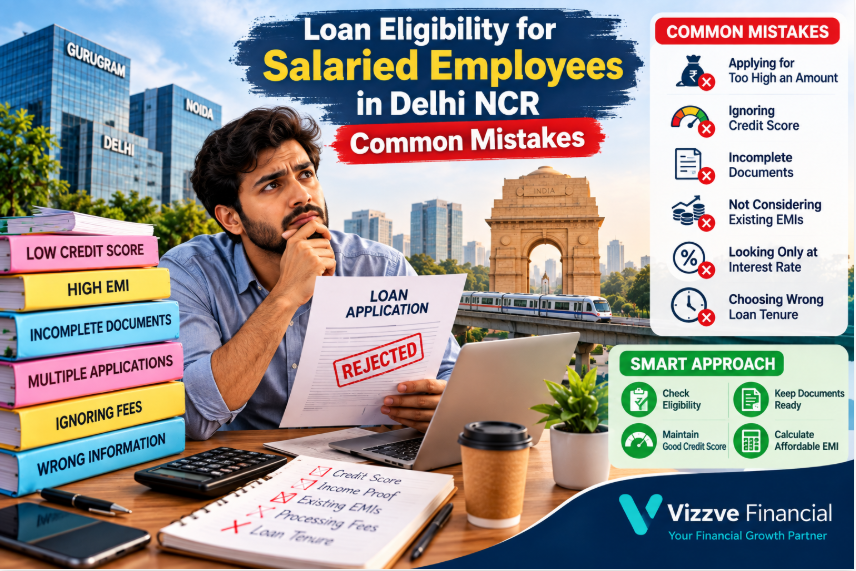 Common loan eligibility mistakes salaried employees should avoid when applying for personal loans in Delhi NCR