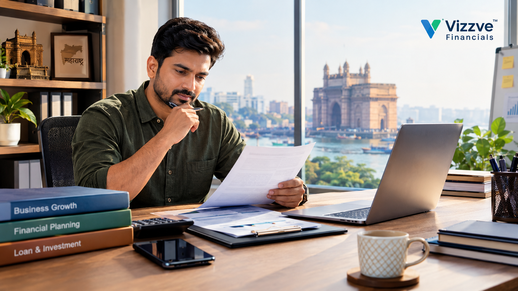 Self-employed borrower in Maharashtra checking personal loan eligibility