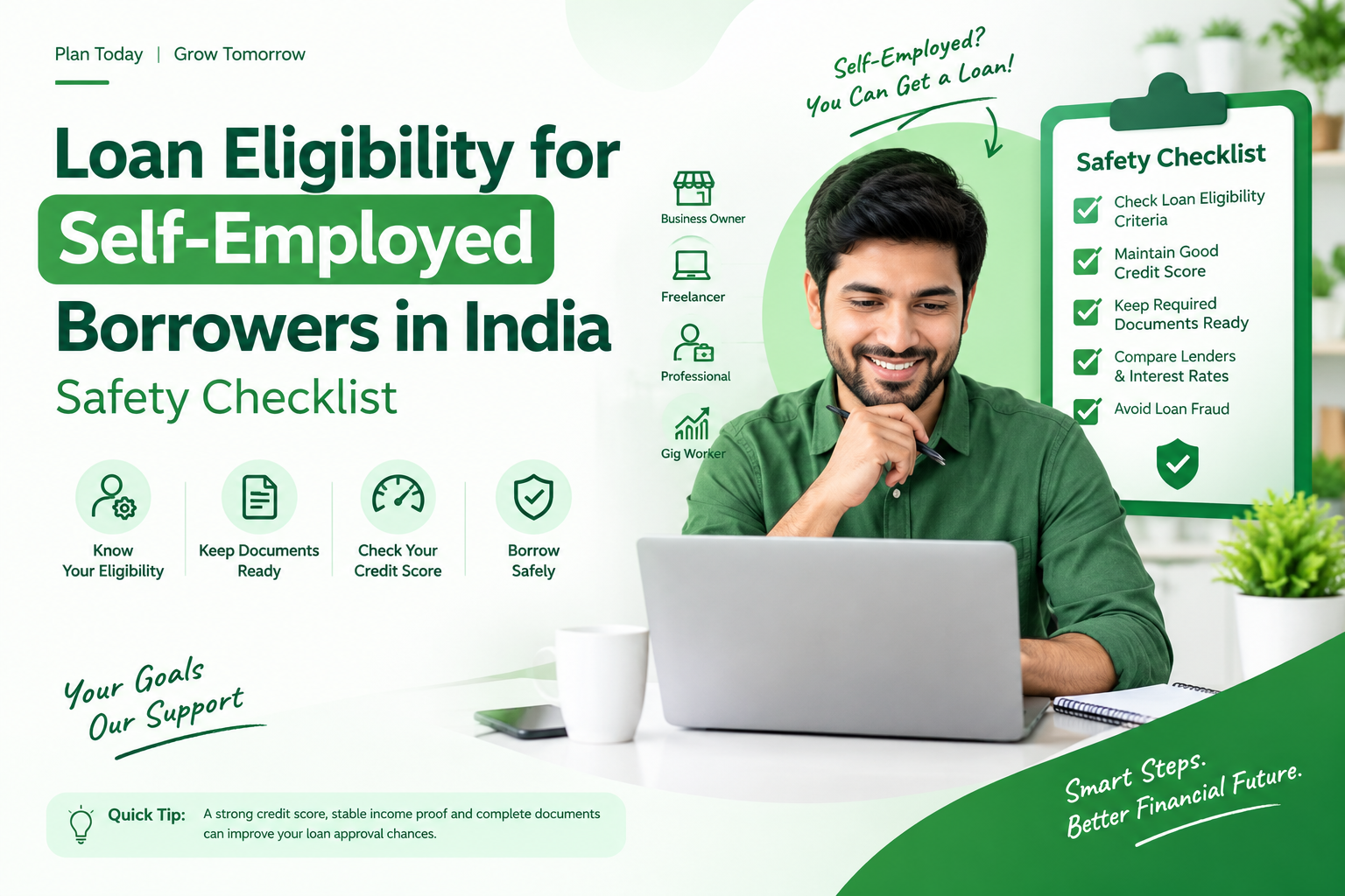 Loan Eligibility for Self-Employed Borrowers in India: Safety Checklist
