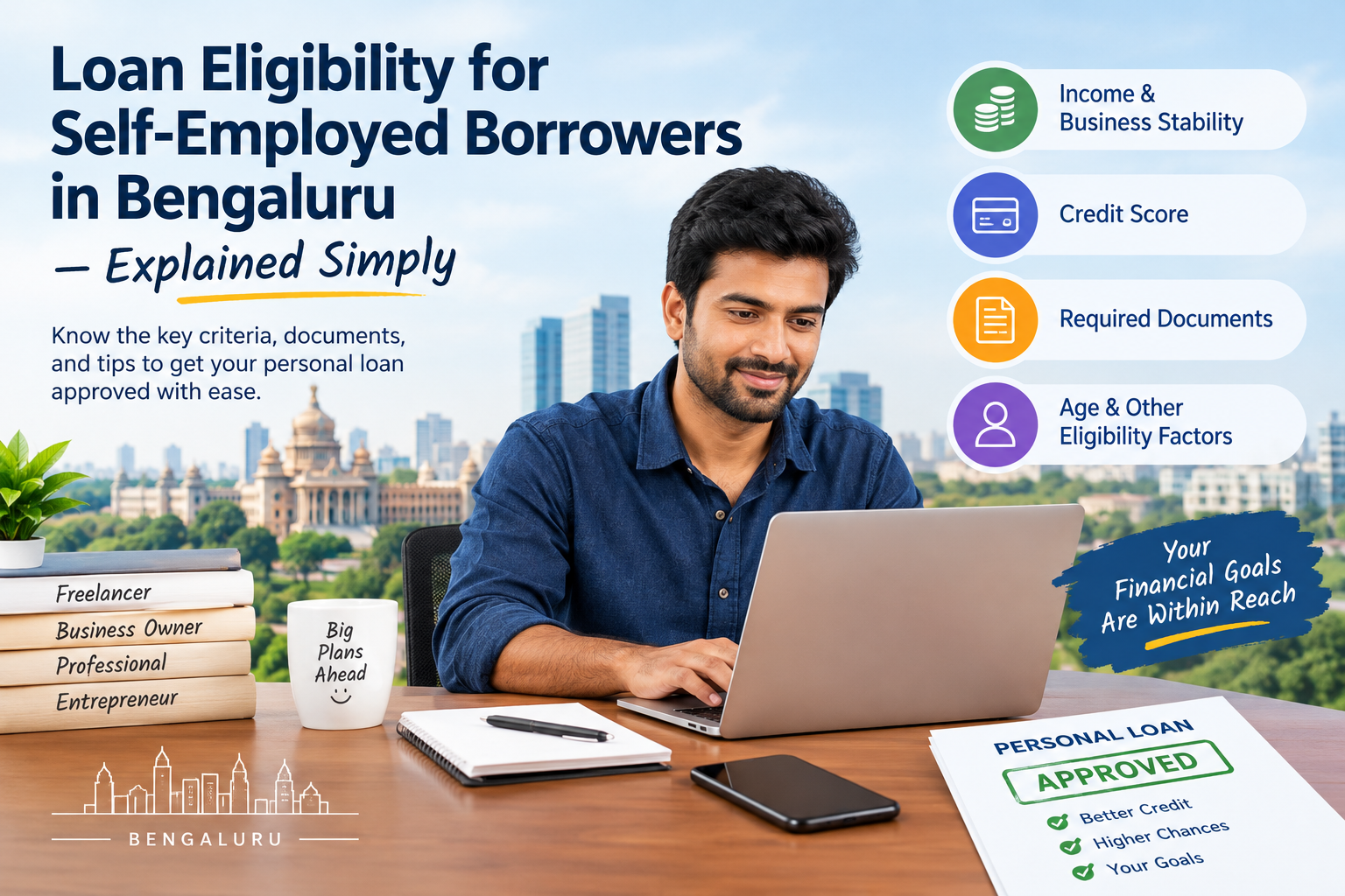 Loan Eligibility for Self-Employed Borrowers in Bengaluru — Explained Simply