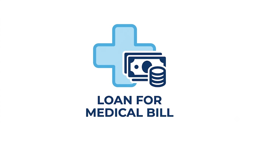 Loan for an unexpected medical bill with personal loan and emergency healthcare expense information.
